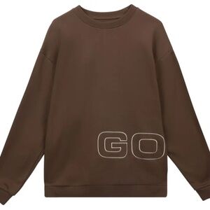 Men's GOLF WANG Brown Nova Crewneck Midweight Sweatshirt - Size XL